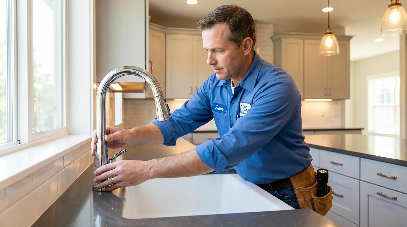 Kitchen faucet installation by Johns Plumbing LLC in Miller